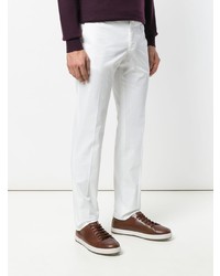 Pantalon chino blanc Incotex