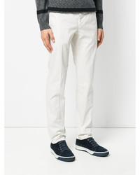 Pantalon chino blanc Incotex