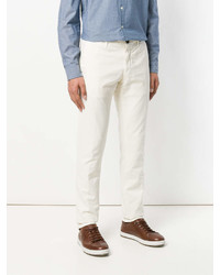 Pantalon chino blanc Incotex