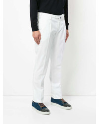 Pantalon chino blanc Incotex