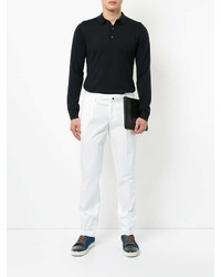 Pantalon chino blanc Incotex