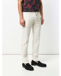 Pantalon chino blanc Incotex