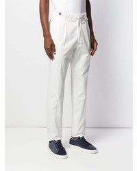 Pantalon chino blanc Brunello Cucinelli