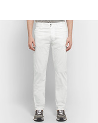 Pantalon chino blanc Canali