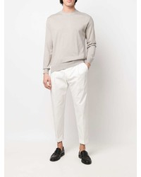 Pantalon chino blanc Dell'oglio