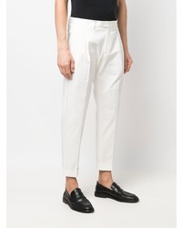 Pantalon chino blanc Dell'oglio