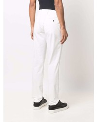 Pantalon chino blanc Canali