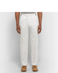 Pantalon chino blanc Rubinacci