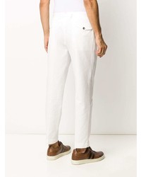 Pantalon chino blanc Dell'oglio