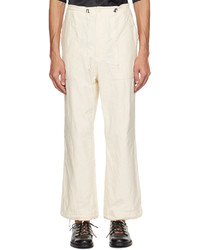 Pantalon chino blanc Needles