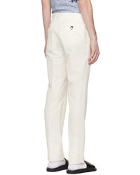 Pantalon chino blanc Brioni