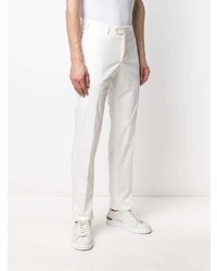 Pantalon chino blanc Canali