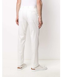 Pantalon chino blanc Canali