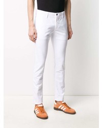 Pantalon chino blanc Incotex