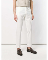 Pantalon chino blanc Lardini