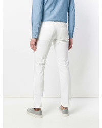 Pantalon chino blanc Incotex