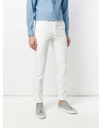 Pantalon chino blanc Incotex