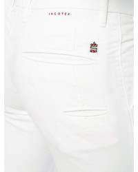 Pantalon chino blanc Incotex