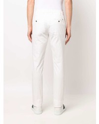 Pantalon chino blanc Canali