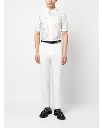 Pantalon chino blanc Alexander McQueen