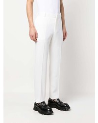 Pantalon chino blanc Alexander McQueen