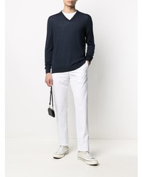 Pantalon chino blanc Kiton