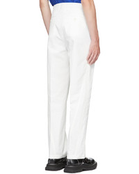 Pantalon chino blanc Alexander McQueen