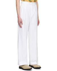 Pantalon chino blanc Dries Van Noten