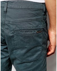 Pantalon chino bleu canard Nudie Jeans