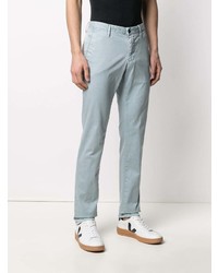 Pantalon chino bleu clair Incotex