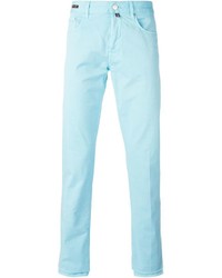 Pantalon chino bleu clair