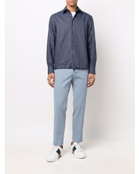 Pantalon chino bleu clair Corneliani