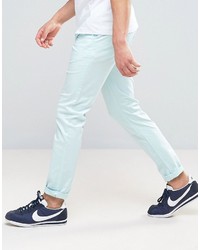 Pantalon chino bleu clair Asos