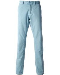 Pantalon chino bleu clair Woolrich