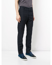 Pantalon chino bleu marine Cerruti