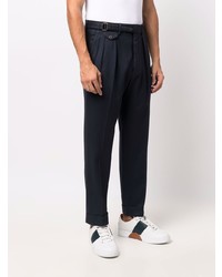 Pantalon chino bleu marine Lardini