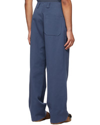 Pantalon chino bleu marine Ermenegildo Zegna Couture