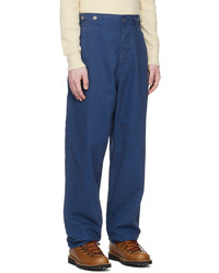 Pantalon chino bleu marine Nigel Cabourn
