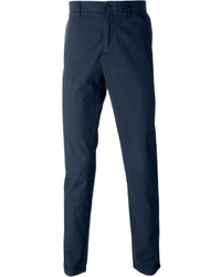 Pantalon chino bleu marine Burberry