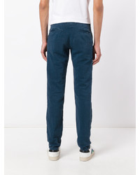 Pantalon chino bleu marine Incotex