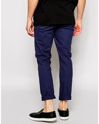 Pantalon chino bleu marine Cheap Monday