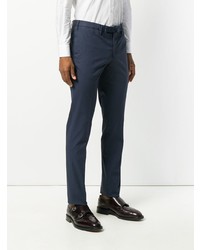 Pantalon chino bleu marine Incotex