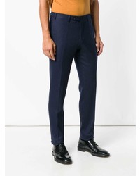 Pantalon chino bleu marine Canali