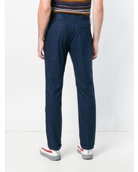 Pantalon chino bleu marine Prada