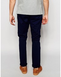 Pantalon chino bleu marine Esprit