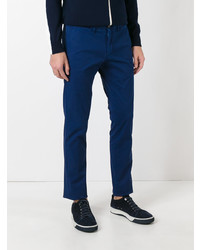 Pantalon chino bleu marine Moncler