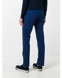 Pantalon chino bleu marine Moncler