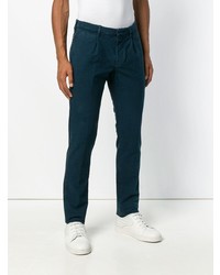 Pantalon chino bleu marine Incotex