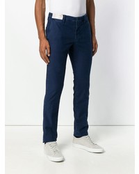 Pantalon chino bleu marine Incotex