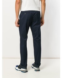 Pantalon chino bleu marine Prada